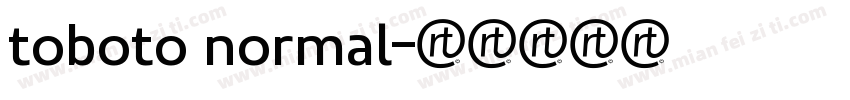 toboto normal字体转换